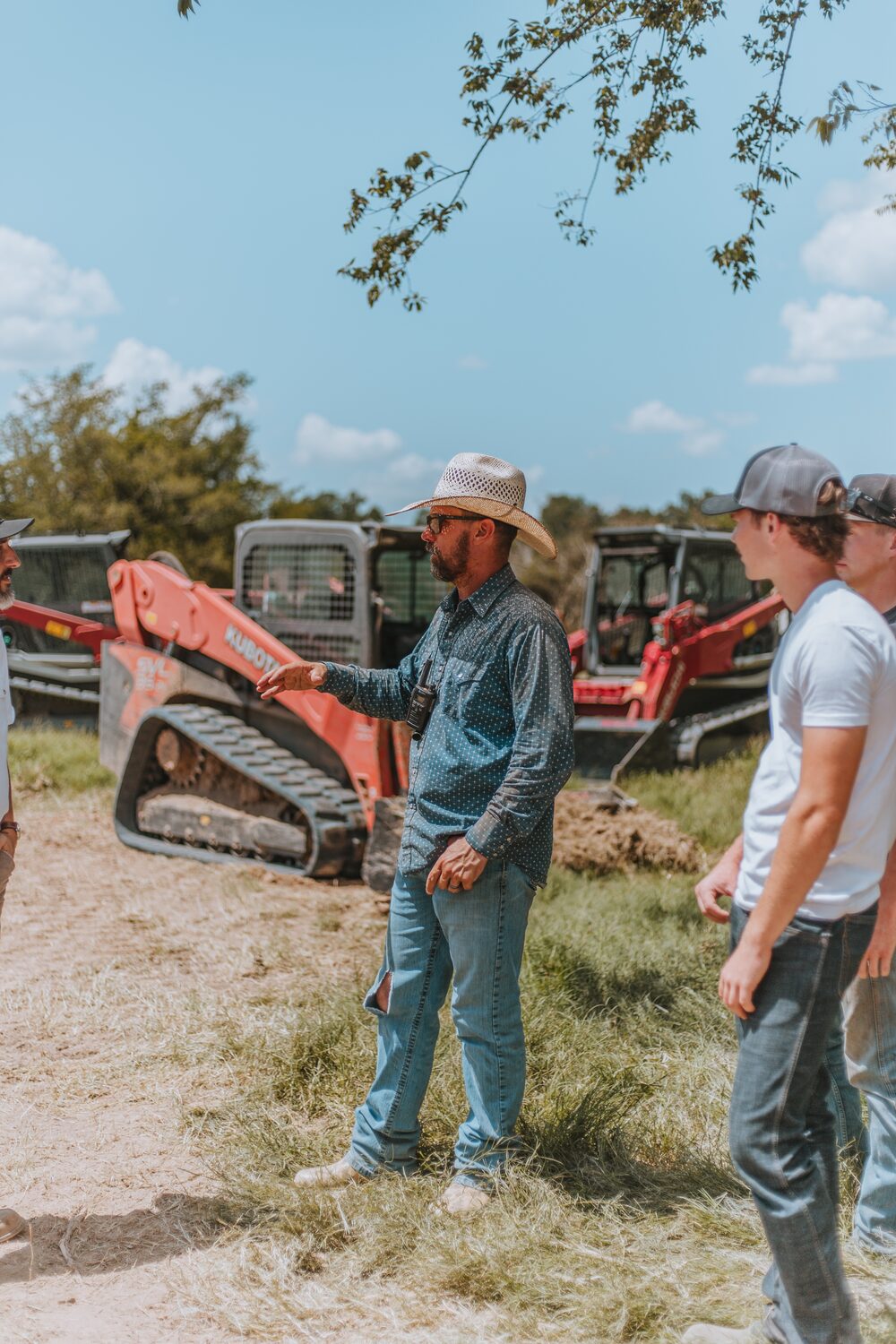 Jeremy Melton on-site directing the Iron Legacy crew